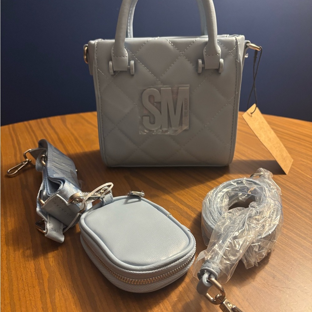 NWT - Steve Madden - Blue Quilted Mini Bag